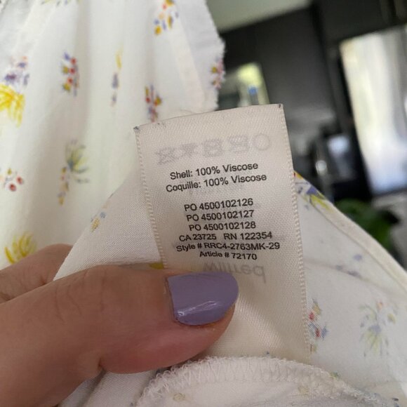 ARITZIA Wilfred Wera Floral Ruffled Trim Camisole Size S - Picture 5 of 9